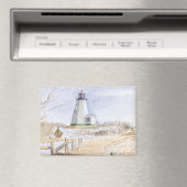 Plymought Lighthouse Watercolor マグネット (インサイチュ (食洗機))