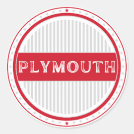 Plymouth City Pride Emblem – English Identity ラウンドシール