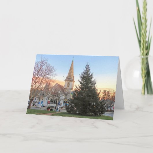 Plymouth MA 2022のクリスマス サンキューカード (正面)