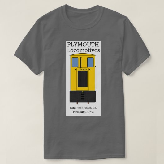 Plymouth Narrow Gauge Locomotive Tシャツ (デザイン正面)