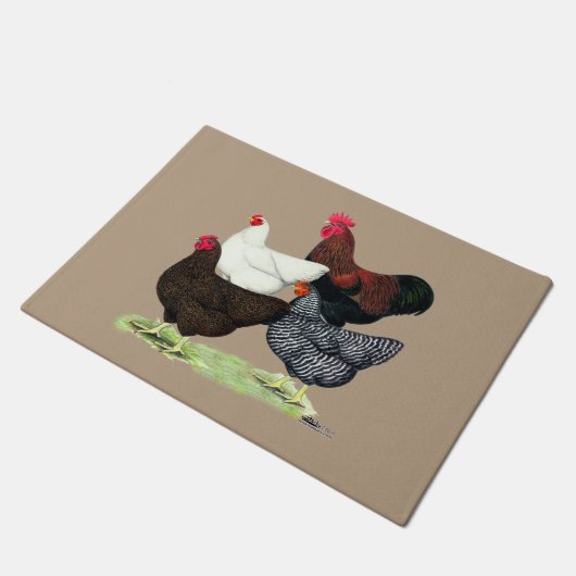 Plymouth Rock Quartet ドアマット (アングル)