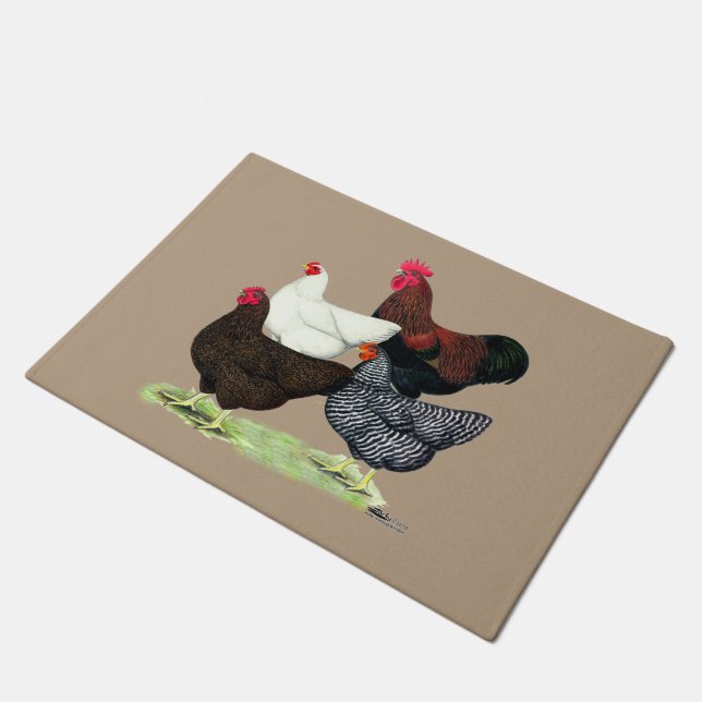 Plymouth Rock Quartet ドアマット (アングル)