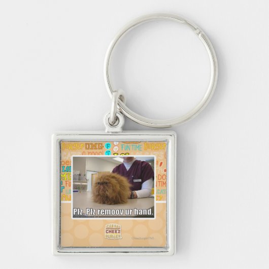 Plzのremoovのur手 キーホルダー (正面)