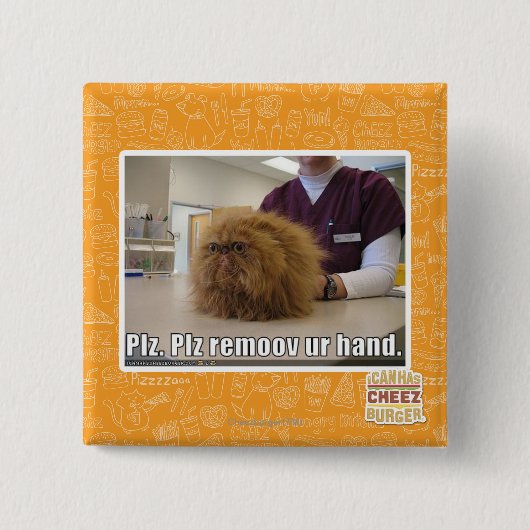 Plzのremoovのur手 缶バッジ (正面)