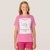 PLZ HELP ME "  SHE BELIEVED SHE CLOUED"  DESIGHN Tシャツ (正面フル)