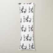 Plz Use It - Racoon おもしろい Iinttic ボディピロー (正面縦)