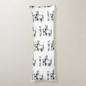 Plz Use It - Racoon おもしろい Iinttic ボディピロー (裏面 (縦))