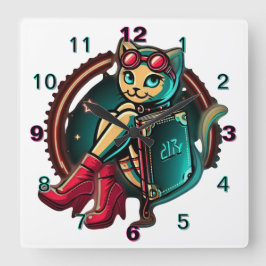 PM時計 – 写真の選択 スクエア壁時計