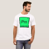 Pm - 永続的運動 化学元素記号Tシャツ Tシャツ (正面フル)