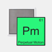 Pm - Perpetual Motion Chemistry Elementシンボルティー マグネット (正面/裏面)