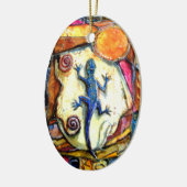 PMACarlsonのヤモリのオーナメント セラミックオーナメント (左)