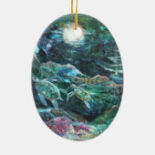 PMACarlsonの人魚のオーナメント セラミックオーナメント (裏面)