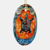 PMACarlsonの兄弟のカメのオーナメント セラミックオーナメント (右)