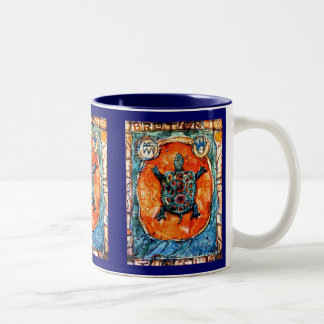 PMACarlsonの兄弟のカメのマグ ツートーンマグカップ