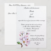 PMACarlsonの桜のウェディング招待状 招待状 (正面/裏面)