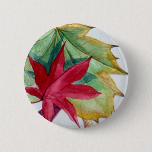 PMACarlsonの秋の葉Pin II 缶バッジ (正面)