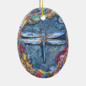 PMACarlsonの銅のトンボのオーナメント セラミックオーナメント (裏面)