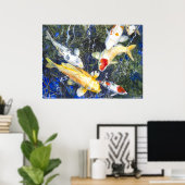 PMACarlsonコイ、深いブルーポスター ポスター (ホームオフィス)