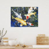 PMACarlsonコイ、深いブルーポスター ポスター (キッチン)