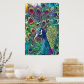 PMACarlsonゴールデンピーコックポスター ポスター (キッチン)