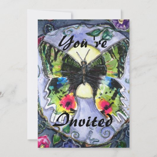 PMACarlsonバタフライ招待状 招待状 (正面)