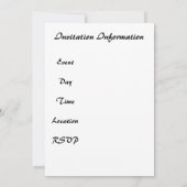 PMACarlsonバタフライ招待状 招待状 (裏面)