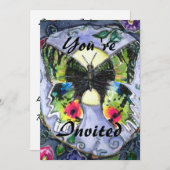 PMACarlsonバタフライ招待状 招待状 (正面/裏面)