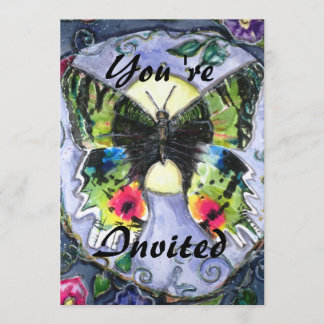 PMACarlsonバタフライ招待状 招待状
