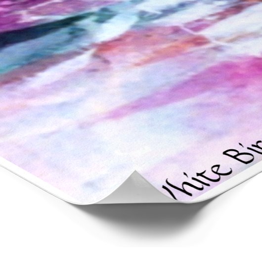 PMACarlsonホワイト樺の木クリークポスター ポスター (角)