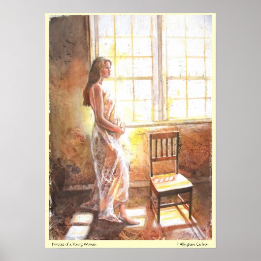 PMACarlsonポートレートの若い女性プリント ポスター (正面)