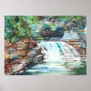 PMACarlson Buttermilk Falls Poster ポスター