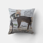 PMARの枕、Adopt買物をしません クッション (裏面)