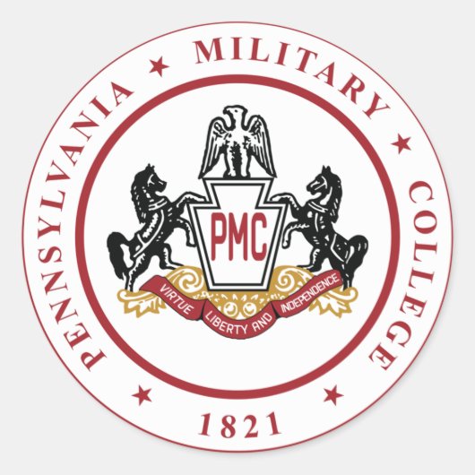 * PMCシールロゴ付きシール ラウンドシール (正面)