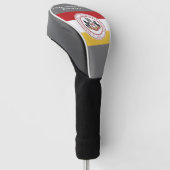 * PMCパーソナライズされたフラグロゴ付きのドライバヘッドカバー ゴルフヘッドカバー (アングル)