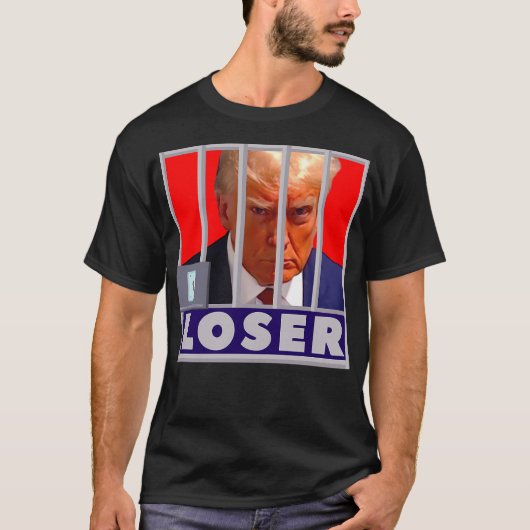 Pmd01044 Progressive Movement Designs トランプのマグショット Tシャツ (正面)