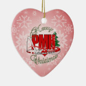 PMHの精神医学精神健康ナースのクリスマス セラミックオーナメント (右)