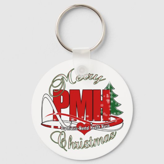 PMH精神科精神衛生ナースクリスマス キーホルダー (正面)