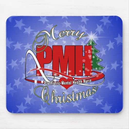 PMH精神科精神衛生ナースクリスマス マウスパッド (正面)