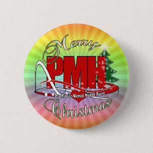 PMH精神科精神衛生ナースクリスマス 缶バッジ
