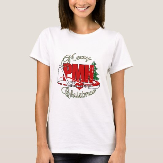 PMH精神科精神衛生ナースクリスマス Tシャツ (正面)