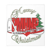 PMHNPクリスマス精神科精神保健医療ナース ノートパッド (正面)