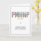 PMHNPレオパード印刷の精神科的精神健康NP カード (黄色い花)