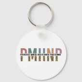 PMHNPレオパード印刷の精神科的精神健康NP キーホルダー (正面)