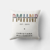 PMHNPレオパード印刷の精神科的精神健康NP クッション (裏面)