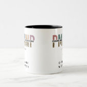 PMHNPレオパード印刷の精神科的精神健康NP ツートーンマグカップ (中央)