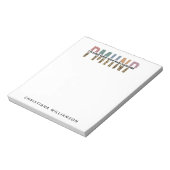 PMHNPレオパード印刷の精神科的精神健康NP ノートパッド (回転)