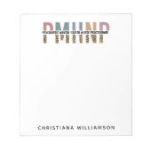 PMHNPレオパード印刷の精神科的精神健康NP ノートパッド (正面)