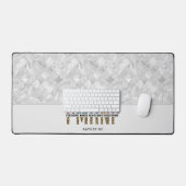 PMHNP精神科パーソナライズされた精神科精神保健ナース デスクマット (キーボード&マウス)