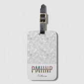 PMHNP精神科パーソナライズされた精神科精神保健ナース ラゲッジタグ (正面縦)