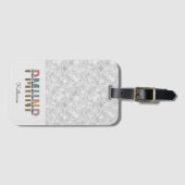 PMHNP精神科パーソナライズされた精神科精神保健ナース ラゲッジタグ (正面横)